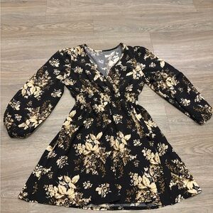 Floral Long Sleeve Dress